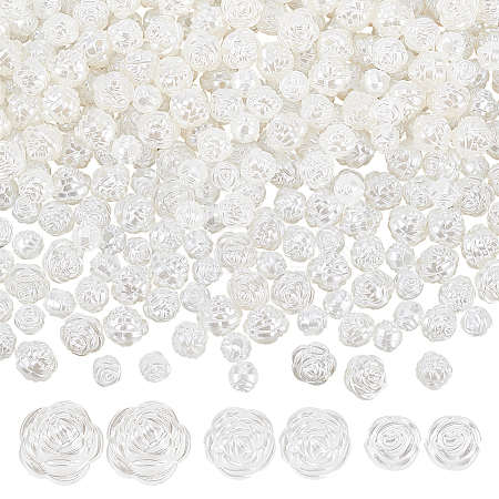 300Pcs 3 Styles Imitation Pearl Acrylic Beads OACR-GA0001-20-1