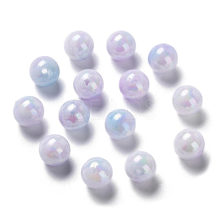 Two Tone Opaque Acrylic Beads SACR-P024-01B-W10-1
