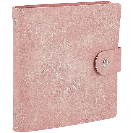 5 Inch PU Leather Cover Garden Seed Storage Organizer 2-Ring Binder Album AJEW-SP0004-72A-1