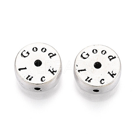 Tibetan Style Alloy Beads TIBE-N013-14AS-1