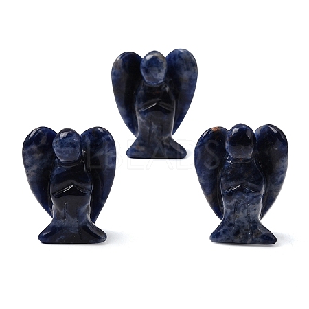 Natural Sodalite Angel Figurine DJEW-N006-01A-34-1