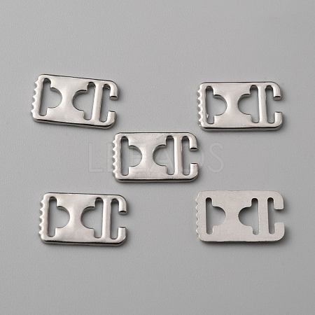 Zinc Alloy Ribbon Crimp Ends LS-DIY-WH0430-053P-1