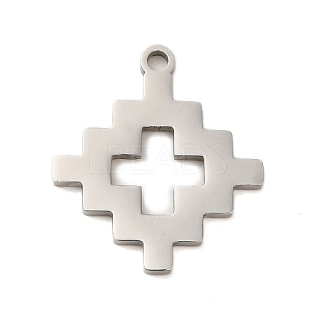 Non-Tarnish 304 Stainless Steel Pendants STAS-S123-03P-09-1