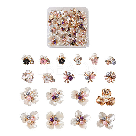 Alloy Cabochons Accessories Sets FIND-TA0001-29-1