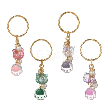 Transparent Glass Keychain KEYC-JKC00437-1