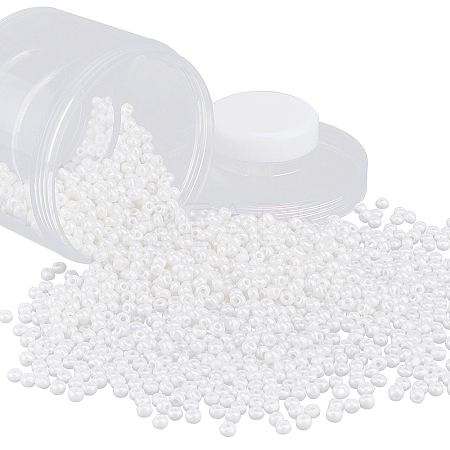 6/0 Ceylon Round Glass Seed Beads SEED-PH0009-05-1