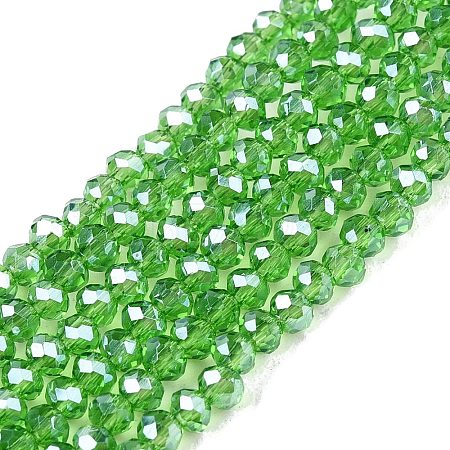 Electroplate Glass Beads Strands EGLA-A044-T1mm-A11-1