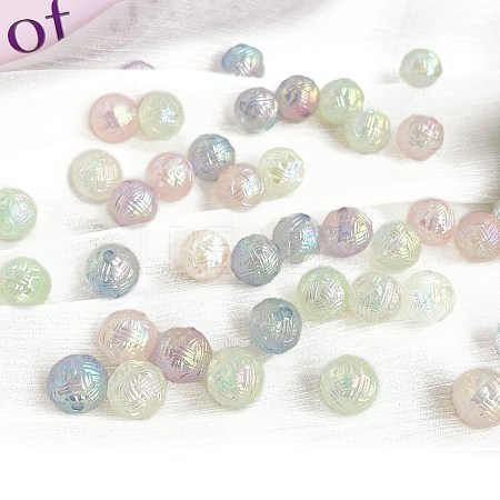 Opaque Acrylic Beads OACR-F010-10-1