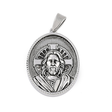 304 Stainless Steel Pendants STAS-M103-01AS-03-1