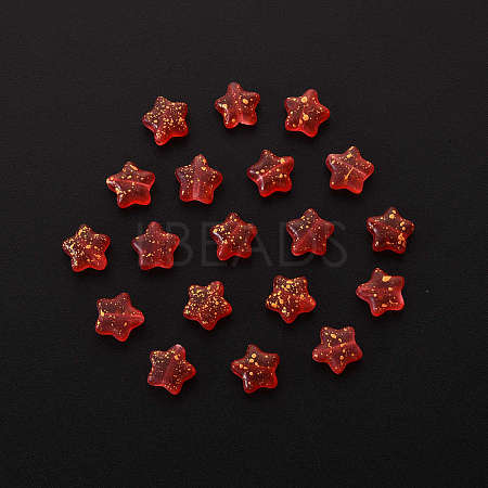 20Pcs Spray Painted Glass Beads GLAA-YW0001-11-1