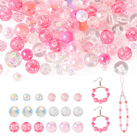 Transparent & Opaque Acrylic Bead LS-OACR-TAC0002-08B-1