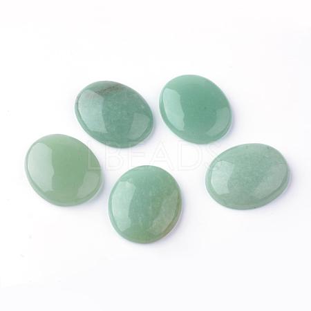 Natural Green Aventurine Cabochons G-S240-27-1