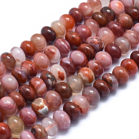 Natural Red Agate Beads Strands G-E530-12C-1