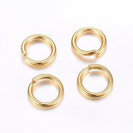 304 Stainless Steel Open Jump Rings STAS-O098-02G-06-1
