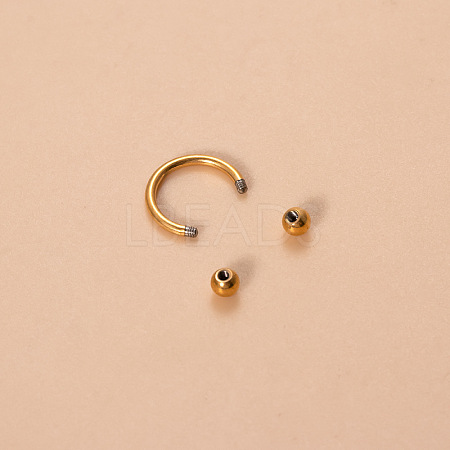 G23 Titanium Circular/Horseshoe Barbell Nose Rings WGFD71D-09-1