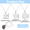 12Pcs 3 Styles Alloy Empty Macrame Pouch Pendant Iron Cable Chain Slider Necklace Making NJEW-GO0001-25-2