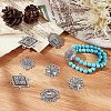 SUNNYCLUE 40Pcs 4 Style Tibetan Style Alloy Multi Strand Links FIND-SC0003-64-4