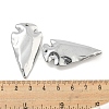 Electroplated Synthetic Non-Magnetic Hematite Pendants G-C136-03D-3