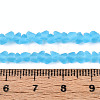 Frosted Transparent Glass Beads X1-GLAA-N016-4mm-06-4