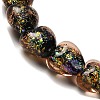 Handmade Dichroic Foil Glass Beads Strands DICH-U001-03B-3