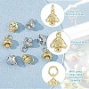 8 Pcs 2 Colors Rack Plating Brass Pendants KK-HS0001-15-4