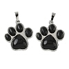 Natural Obsidian Pendants G-B194-02P-07-1