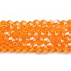 Transparent Electroplate Glass Beads Strands LS-EGLA-A039-T4mm-A23-1