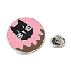 Cat Theme Alloy Enamel Brooch JEWB-E022-05P-05-3