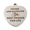 Non-Tarnish 201 Stainless Steel Pendants STAS-L079-25P-01-1