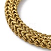 Ion Plating(IP) 304 Stainless Steel Wheat Chain Necklaces NJEW-P288-15G-3