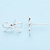 Brass Stud Earring Findings X-KK-S350-013S-3