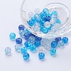 Baking Paint Crackle Glass Beads DGLA-X0006-8mm-11-1