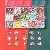 128G Christmas Theme Handmade Polymer Clay Cabochons CLAY-FS0001-51-5