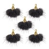 Faux Mink Fur Tassel Pendant Decorations FIND-YW0002-24A-1