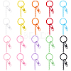 20Pcs Spray Painted Eco-Friendly Alloy Swivel Snap Hook Clasps FIND-SC0017-11-1