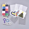 10 Colors 1000pcs Fuse Beads Kits for Kids DIY-N002-013-1