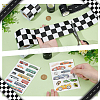 4Sheets 2 Styles Car Pattern Paper Temporary Tattoos DIY-OC0015-14-3