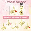 5Pcs 5 Styles Brass Micro Pave Clear Cubic Zirconia European Dangle Charms FIND-CJ0005-20-2