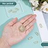 8Pcs Brass Spring Gate Rings KK-BC0015-69G-3