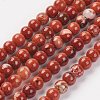 Natural Brecciated Jasper Bead Strand X-G-G680-42-1