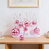 30Pcs 4 Styles Foam & Glass Mirror Ball Pendant Decorations AJEW-GA0010-79-4