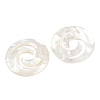 Natural White Shell Cabochons SSHEL-B006-05-3