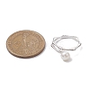 Round Natural Pearl Finger Rings RJEW-P113-11P-2