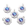 Brass Micro Pave Cubic Zirconia Pendants ZIRC-O044-21E-P-1