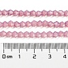 Baking Paint Transparent Glass Beads Strands DGLA-F029-J4mm-6