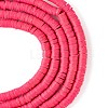 Handmade Polymer Clay Beads Strands CLAY-R089-6mm-Q093-2