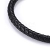 Man's Braided Leather Cord Bracelets BJEW-JB04255-01-2