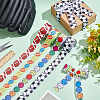20M 4 Styles Polyester Sport Ball Print Grosgrain Ribbons OCOR-PH0003-97-5
