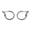 Brass Hoop Earrings KK-I665-26A-B-1
