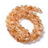 Heated Natural Citrine Bead Strands G-P466-01C-01-5